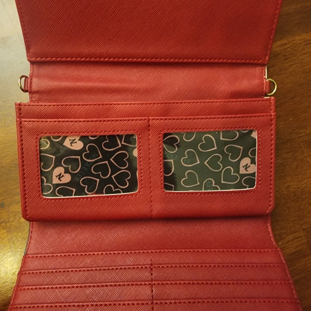 Nicole Lee Faux Leather Trifold Wallet "PARIS" New no Tags - Picture 10 of 14